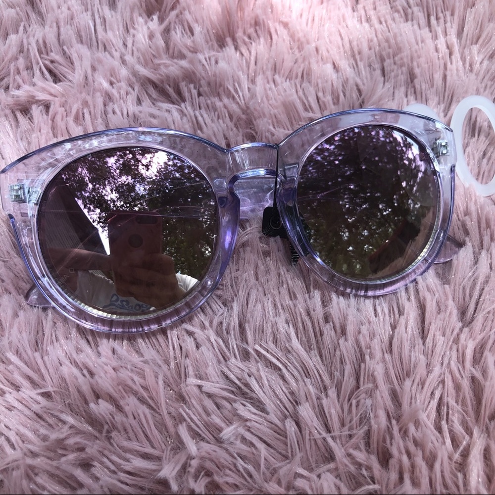 New oval Sunnies retro sunglasses lavender - Picture 3 of 7